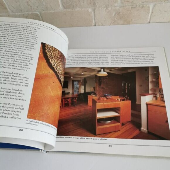 1992 American Country Living Kitchens Hardcover Book White Retro Decor Style - Picture 5 of 6